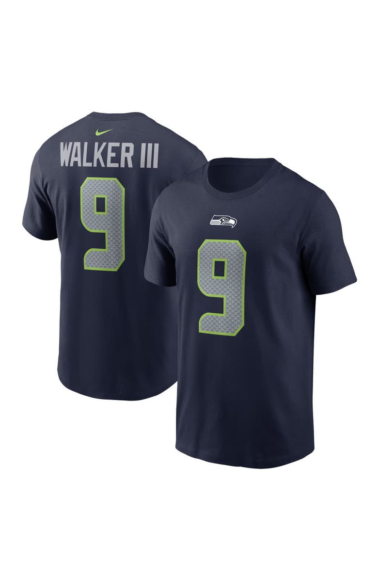 Nike Men's Nike Kenneth Walker III College Navy Seattle Seahawks Player Name & Number T-Shirt, Main, color, College Navy