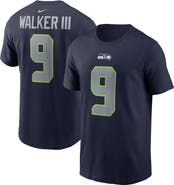 Nike Men's Nike Kenneth Walker III College Navy Seattle Seahawks Player Name & Number T-Shirt
