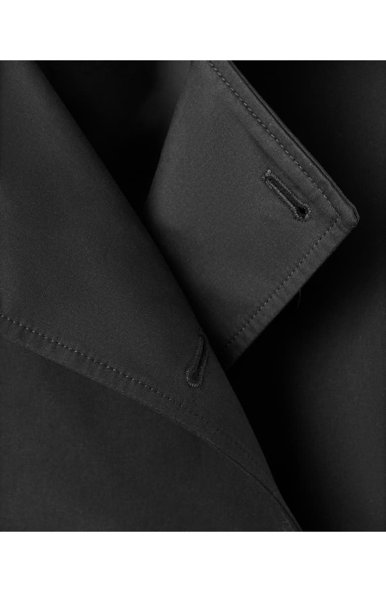 MANGO Selection Classic Cotton Trench Coat, Alternate, color, Black