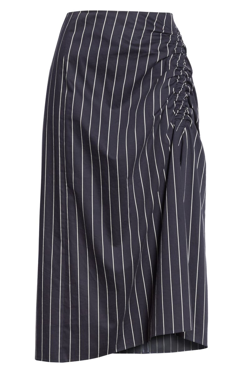 Tibi Stripe Sateen Skirt, Alternate, color, 