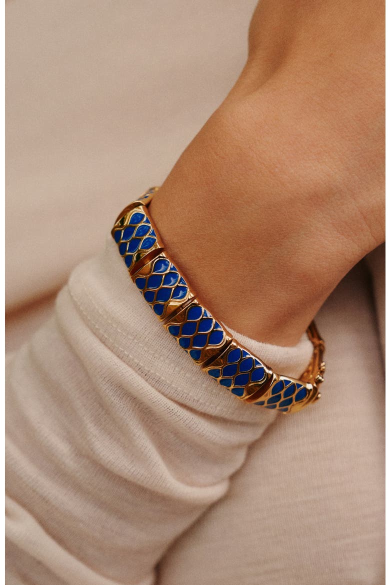Nirah Bracelet, Alternate, color, Gold&Blue