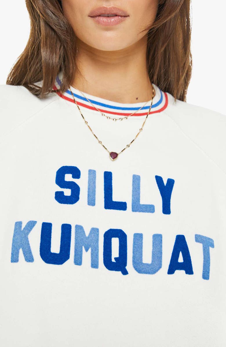 MOTHER The Big Sport Graphic Sweatshirt, Alternate, color, Silly Kumquat