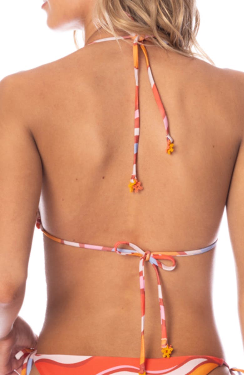 Maaji Swizzle Blossom Balmy Reversible Bikini Top, Alternate, color, 