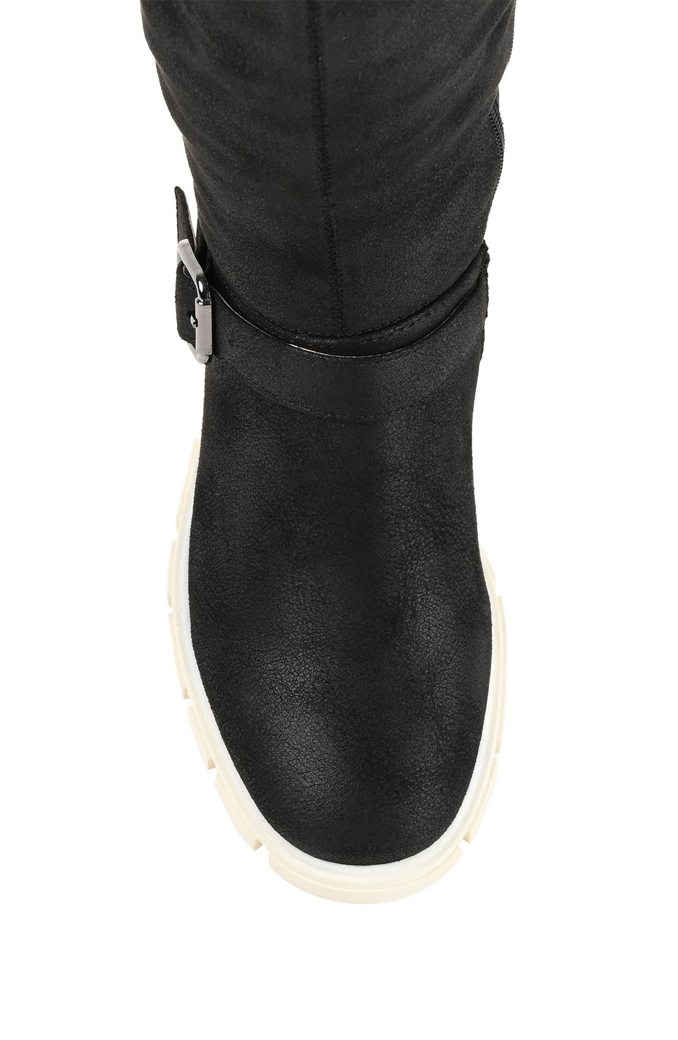 Journee Collection Salisa Over-the-Knee Buckled Boot - Extra Wide Calf, Alternate, color, 