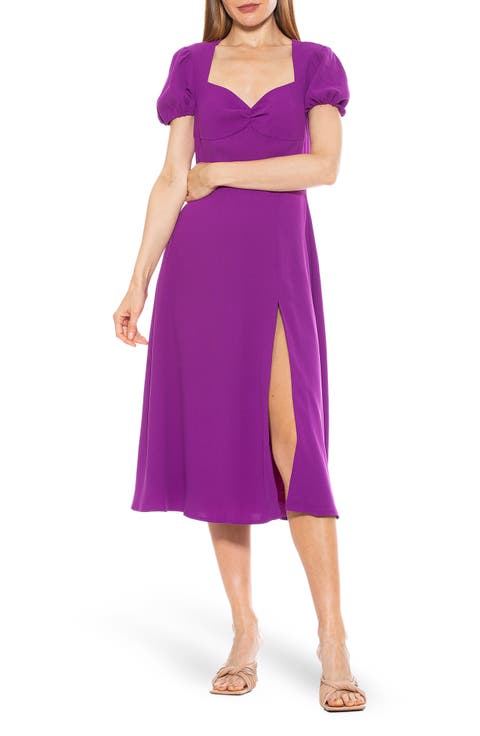 Gracie Sweetheart Slit Dress