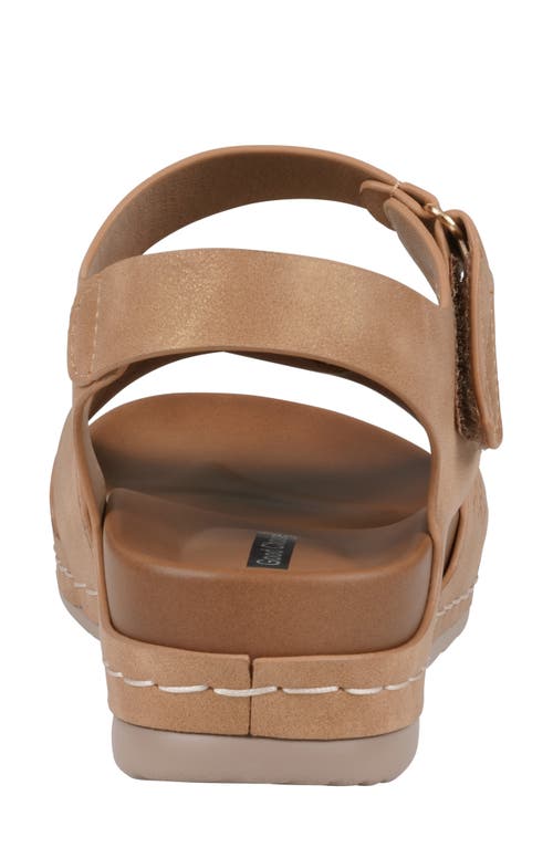 Gc Shoes Nala Comfort Wedge Sandal In Tan