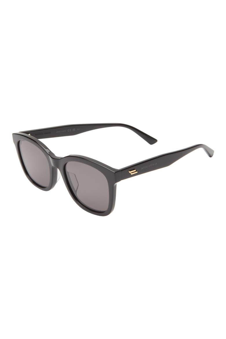 54mm Round Oval Sunglasses, Alternate, color, BLACK BLACK GREY