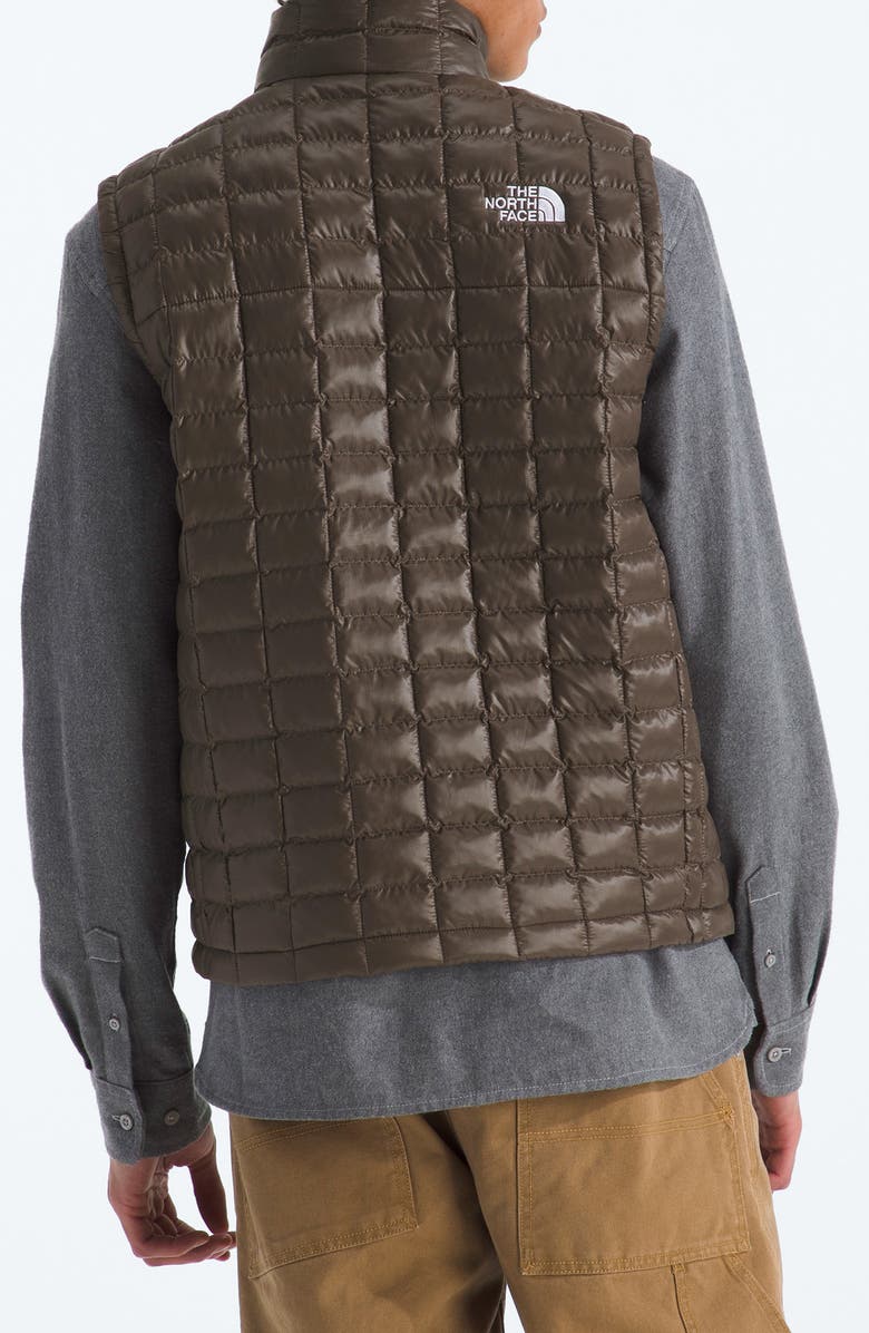 The North Face Thermoball Windproof Water Repellent Packable Quilted Vest, Alternate, color, Smokey Brown