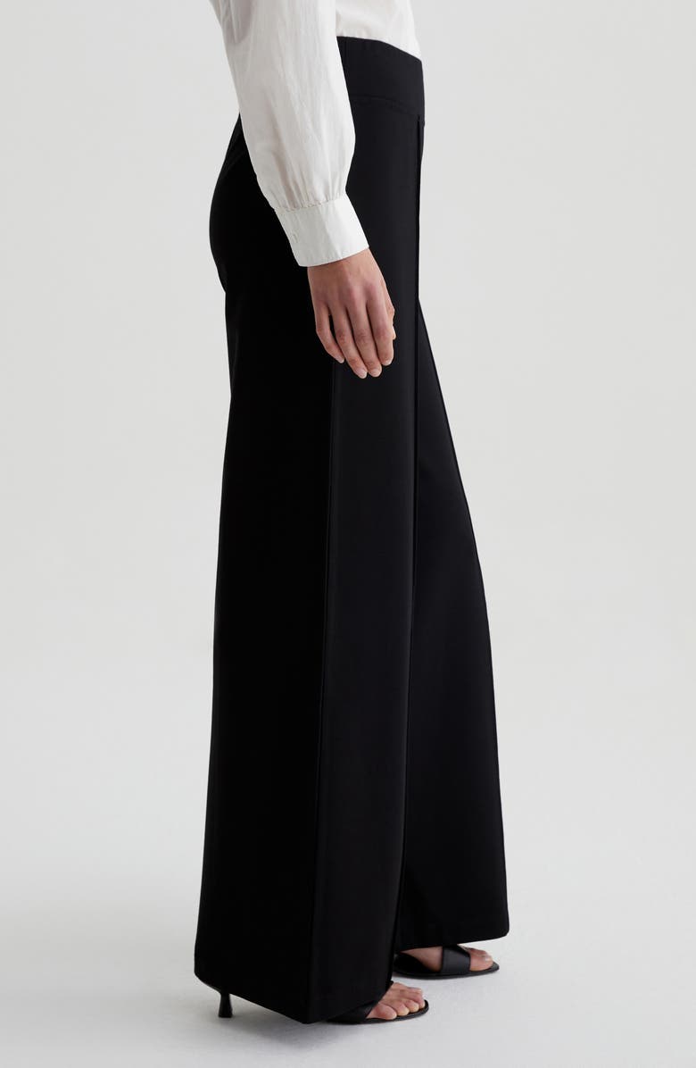 AG Reagan High Waist Wide Leg Pants, Alternate, color, Super Black