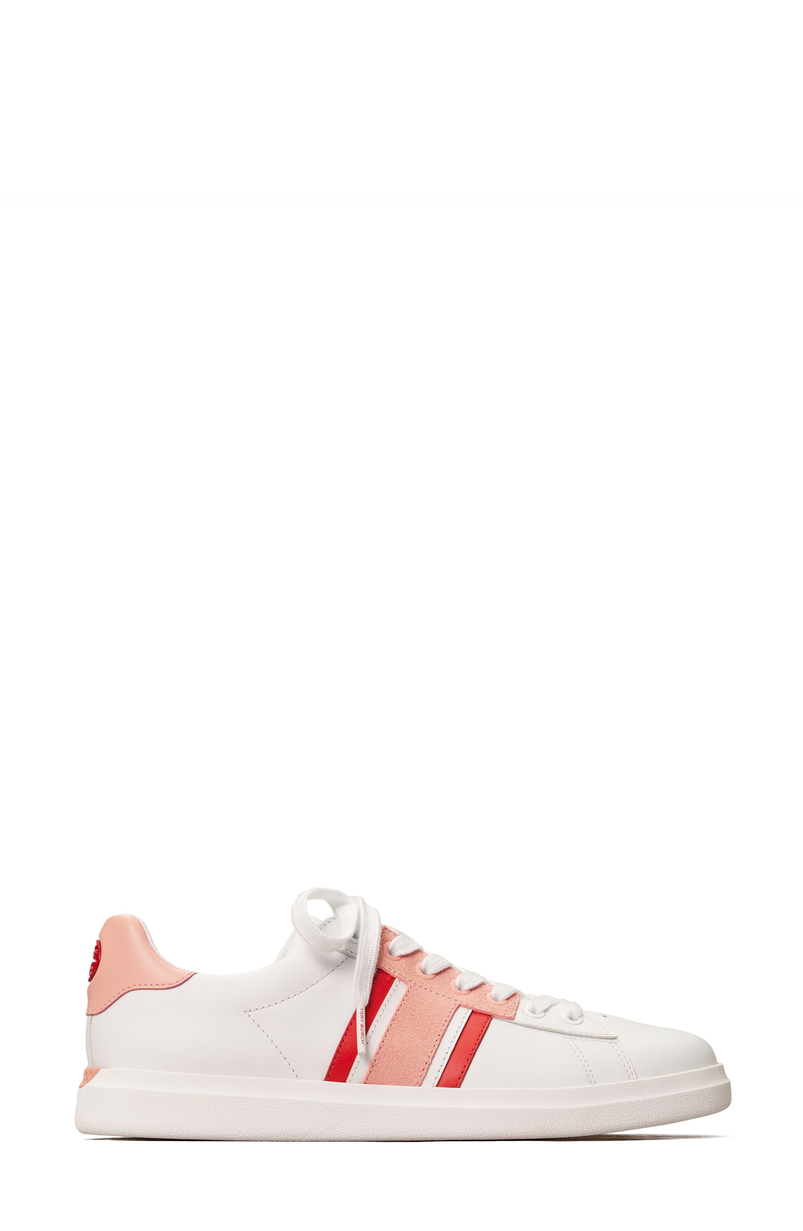 Howell Chevron Sneaker, Alternate, color, PINK STRIPE/ PINK