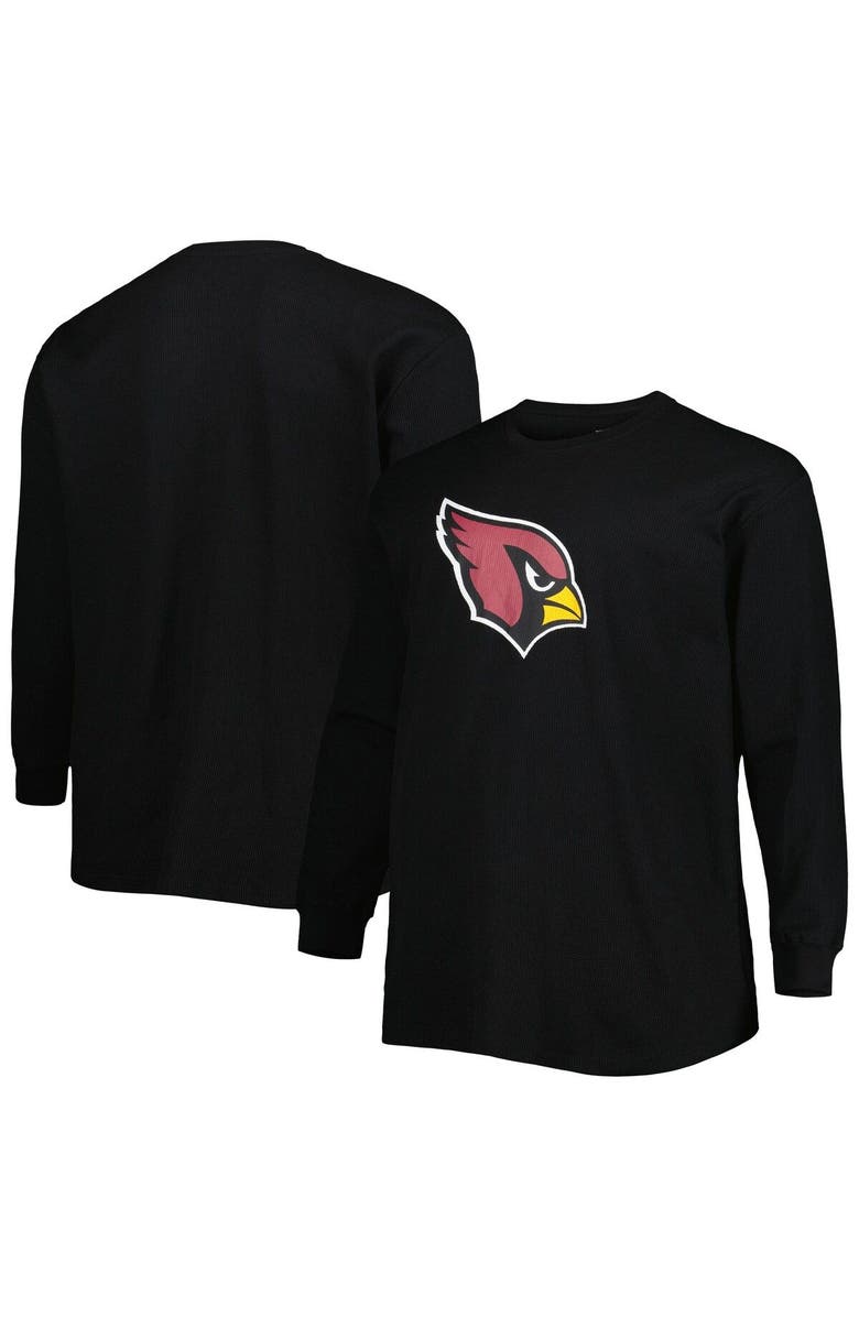 FANATICS Men's Fanatics Branded Black Arizona Cardinals Big & Tall Thermal Long Sleeve T-Shirt, Main, color, 