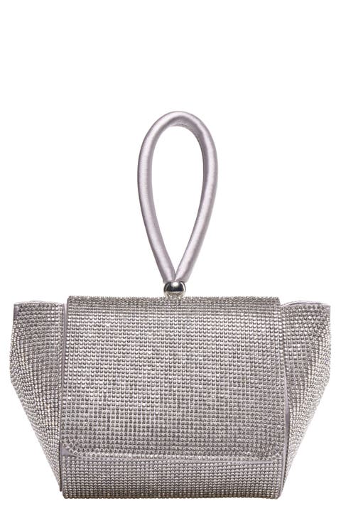 Architectural Rhinestone Evening Bag