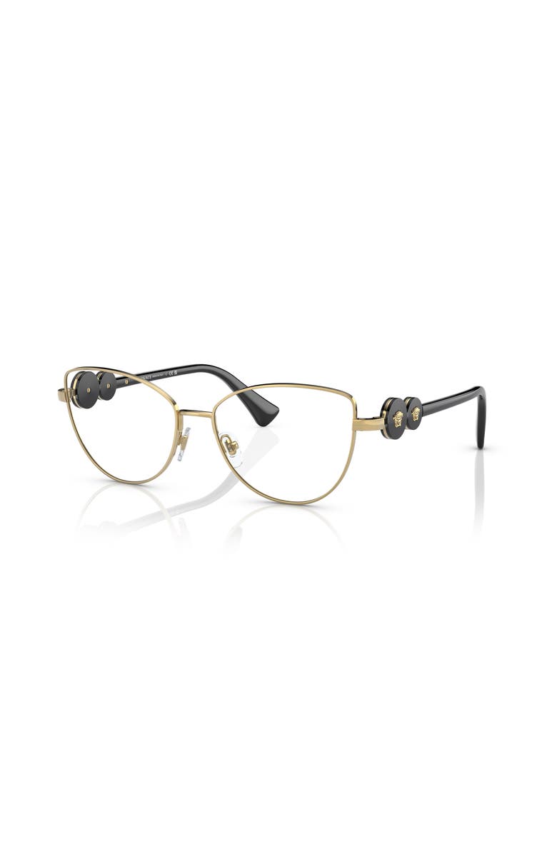 Versace 55mm Cat Eye optical glasses, Main, color, Gold