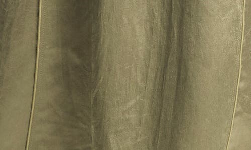 Vince Crushed Satin Straight Midi Skirt In Earthly