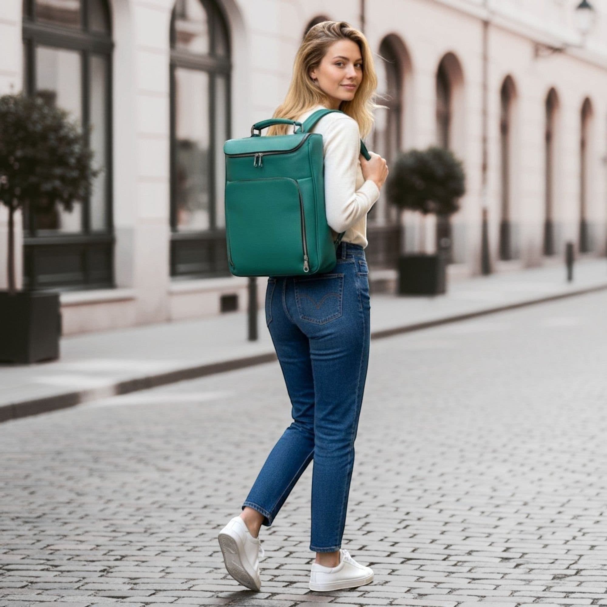 Medium Laptop Pack, Alternate, color, Bright Green