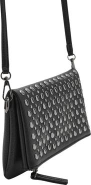 MANGO TEEN Stud Fold Over Shoulder Bag