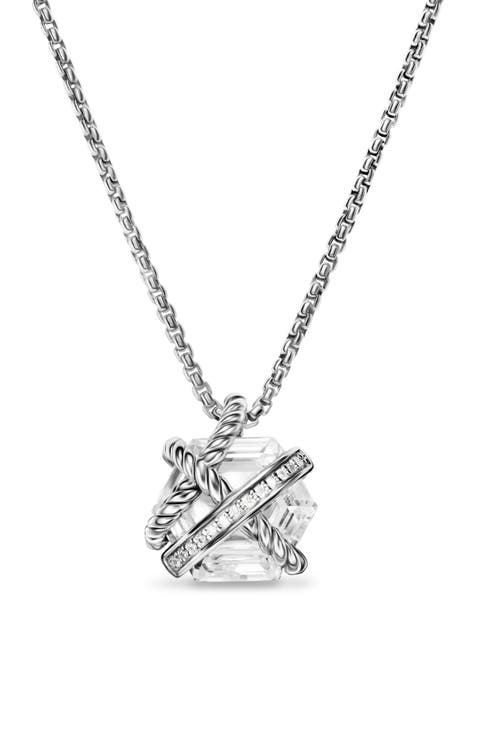 Cable Wrap Pendant Necklace