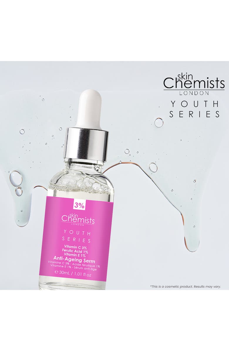 SKINCHEMISTS Anti-Aging Vitamin C, Ferulic Acid & Vitamin E Serum 30ml, Alternate, color, 