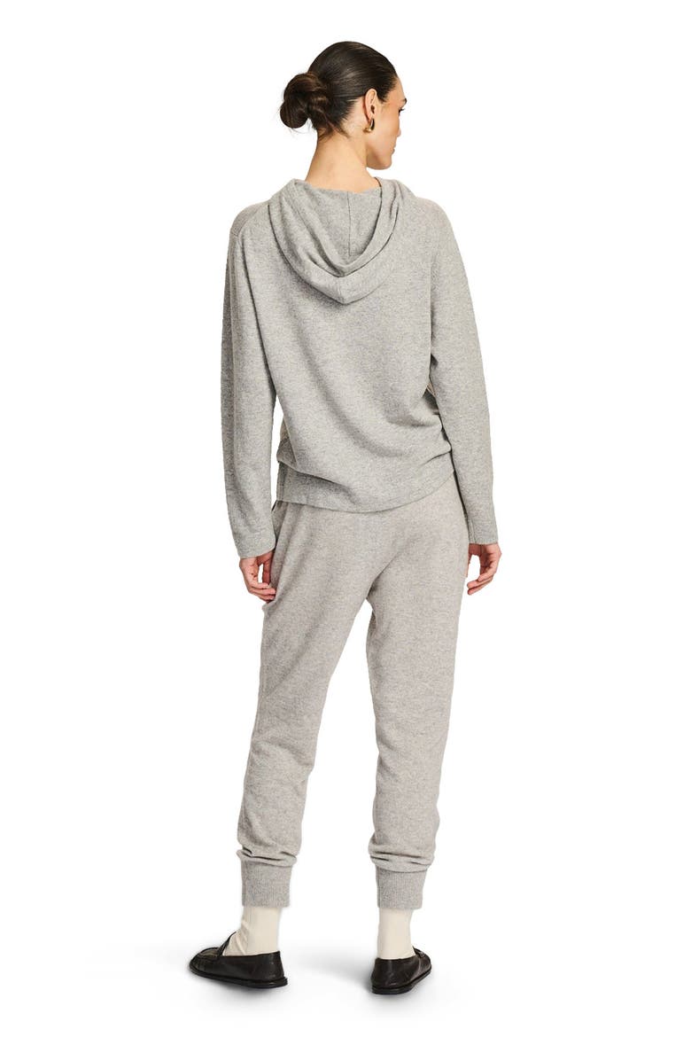 Signature Cashmere Hoodie, Alternate, color, Cement