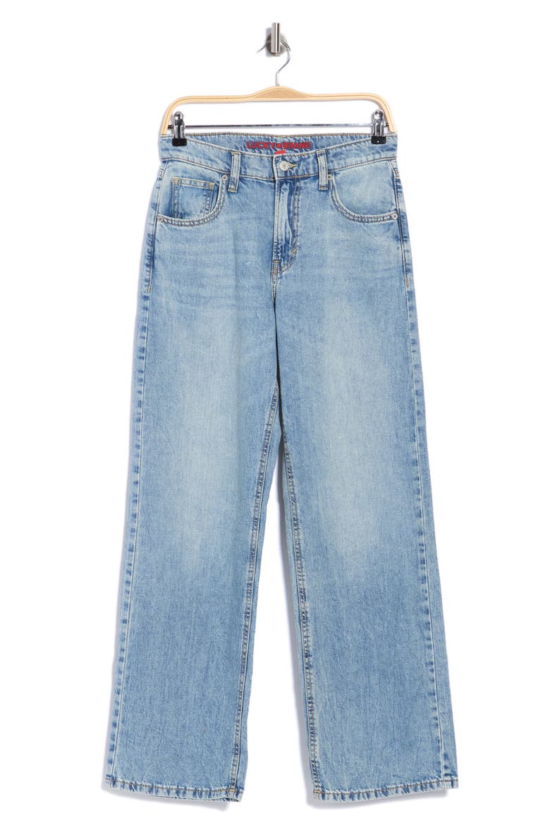 High Waist Wide Leg Jeans, Main, color, DECIMA