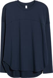 Zella Sueded High-Low Long Sleeve T-Shirt