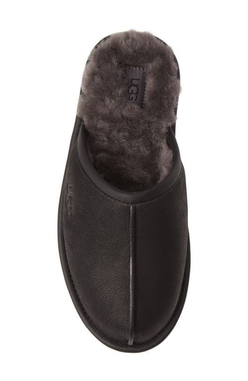 Ugg(r) Genuine Shearling Scuff Slipper In Black
