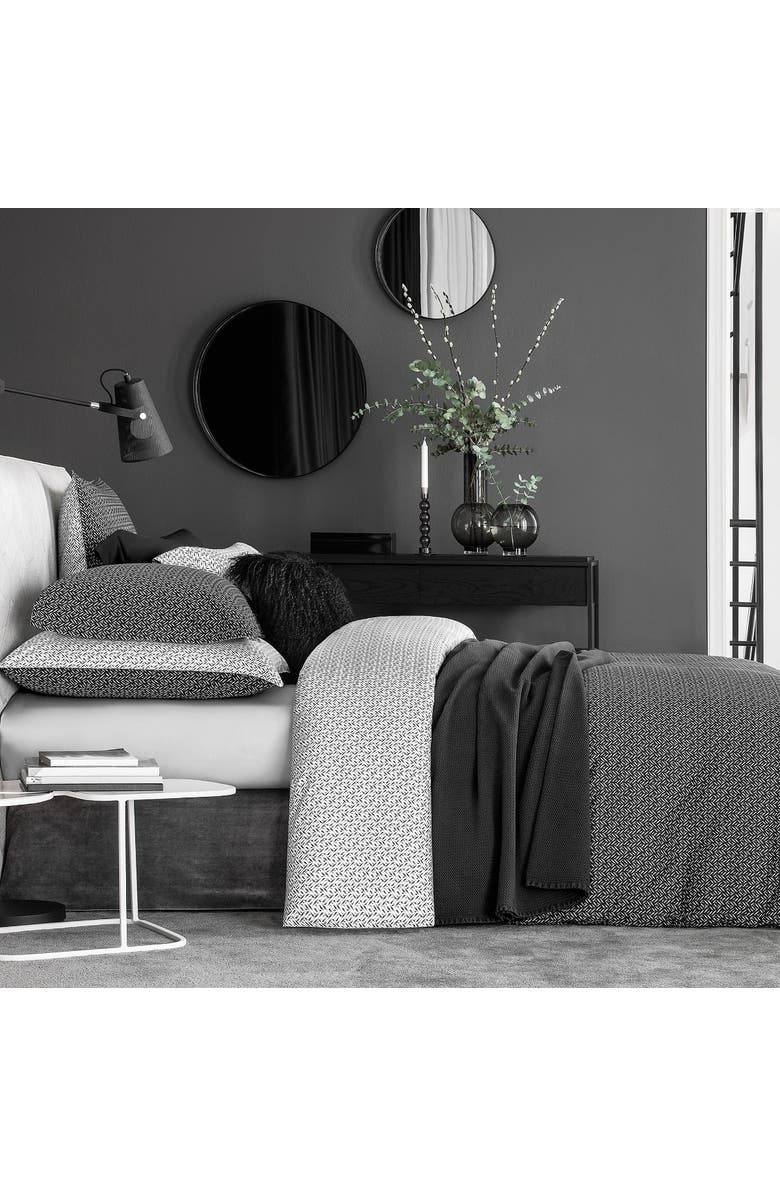 Togas Kenneth Duvet Cover, Alternate, color, Black