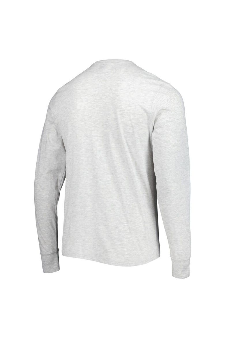 Men's '47 Heathered Gray Los Angeles Rams Dozer Franklin Long Sleeve T-Shirt, Alternate, color, Gray