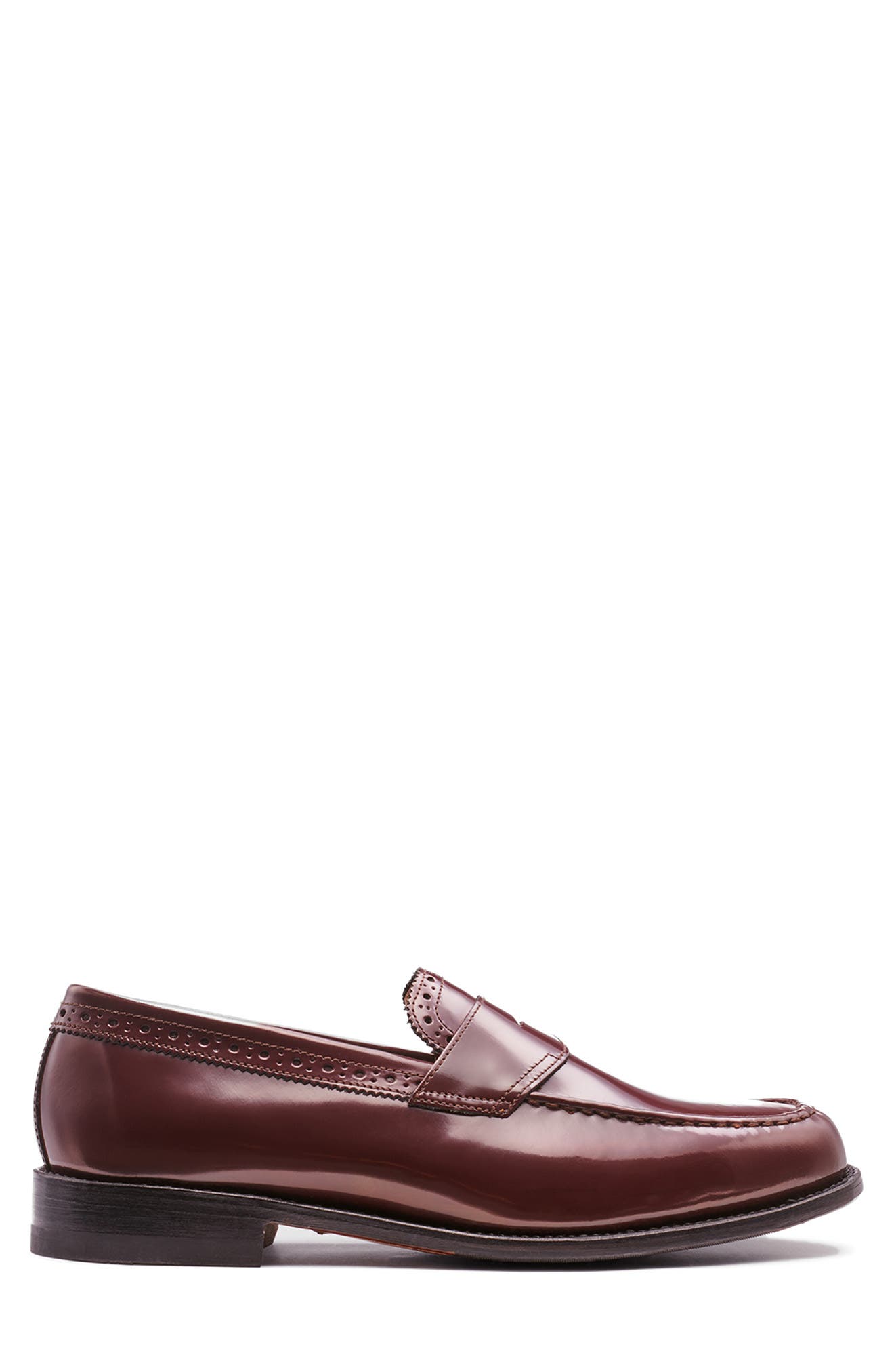 G.H.BASS Monogram Penny Loafer, Alternate, color, Wine