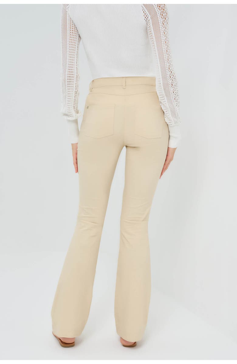 Anatomie Katya Performance Cotton Pintuck Flare Pant, Alternate, color, Wheat