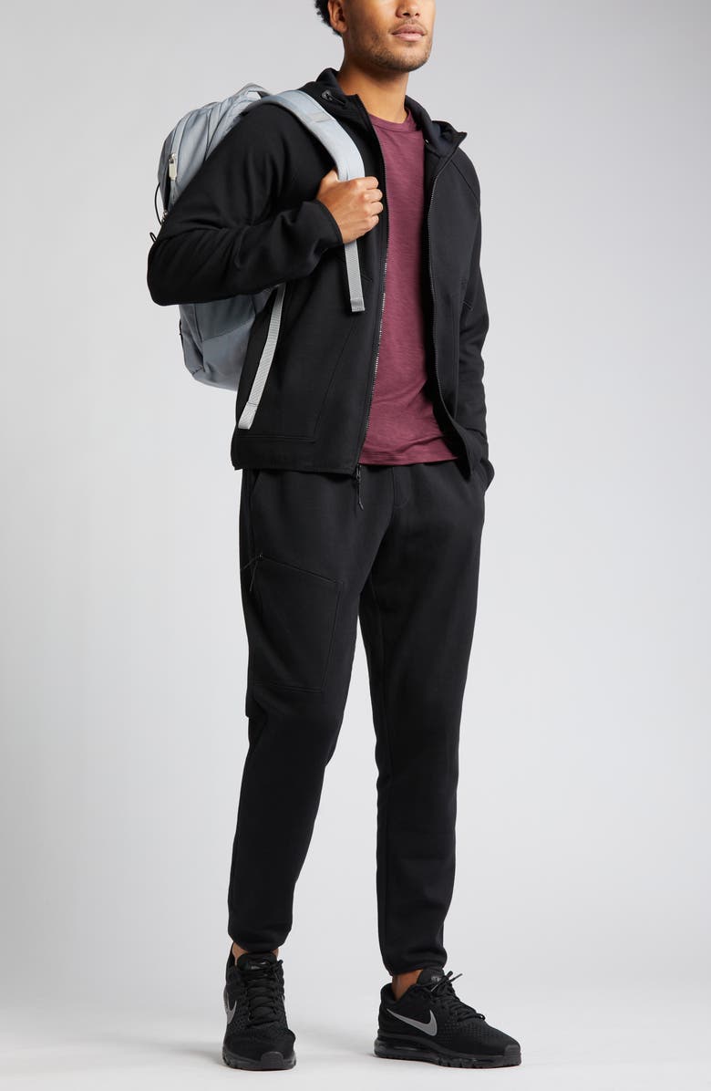 Zella Powertek Stretch Cotton Blend Joggers, Alternate, color, 