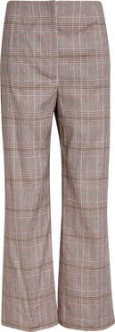 Veronica Beard Dova High Waist Glen Check Ankle Pants