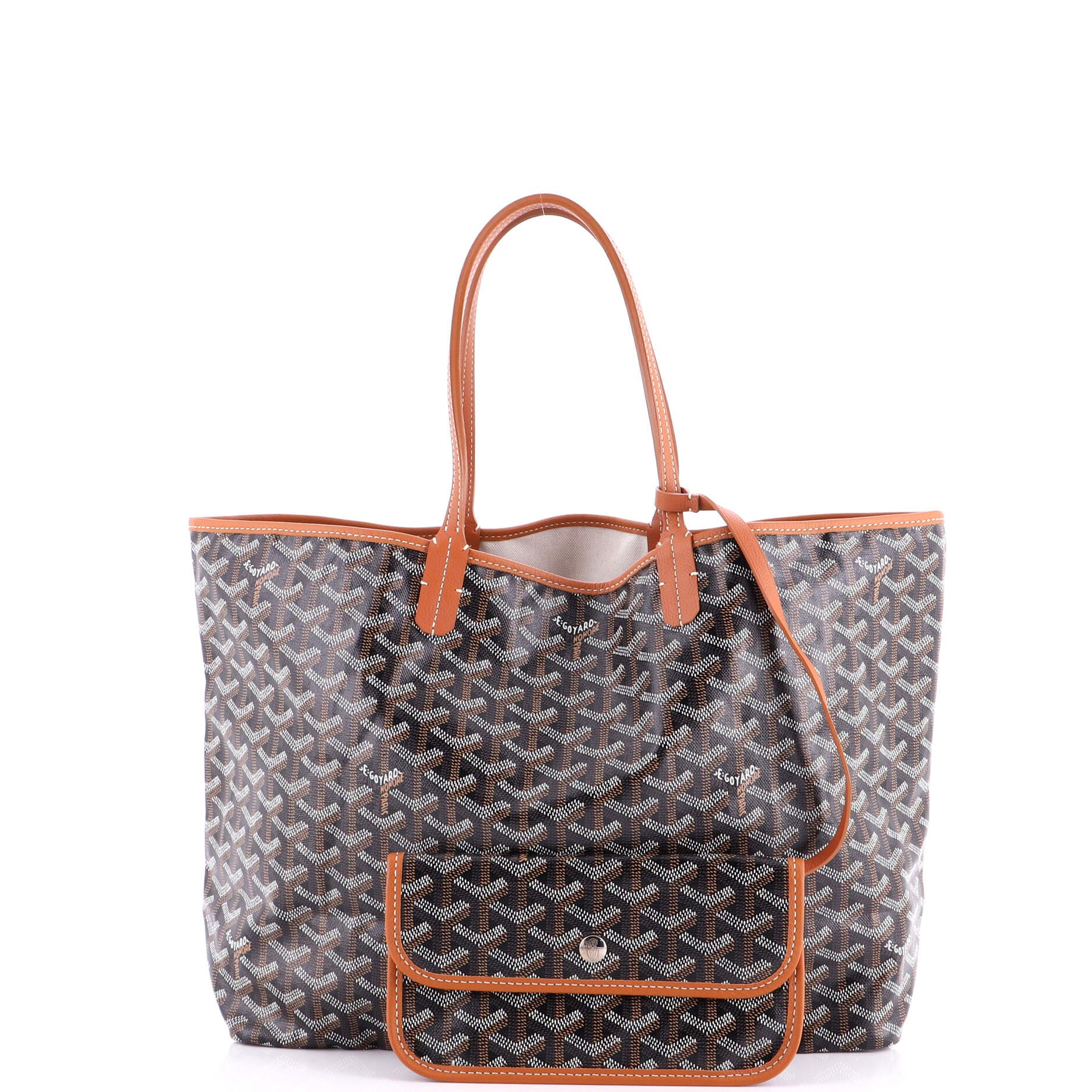 Pre-Owned Goyard Saint Louis Tote Coated Canvas PM, Alternate, color, Brown