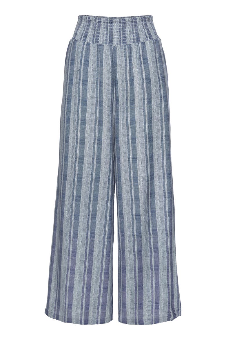 Striped Wide Leg Pants, Alternate, color, Blue Stripe