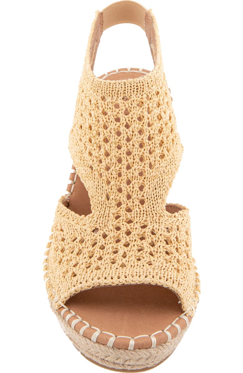 Gentle Souls Cody Cutout Espadrille Wedge Sandal, Alternate, color, Natural Knit