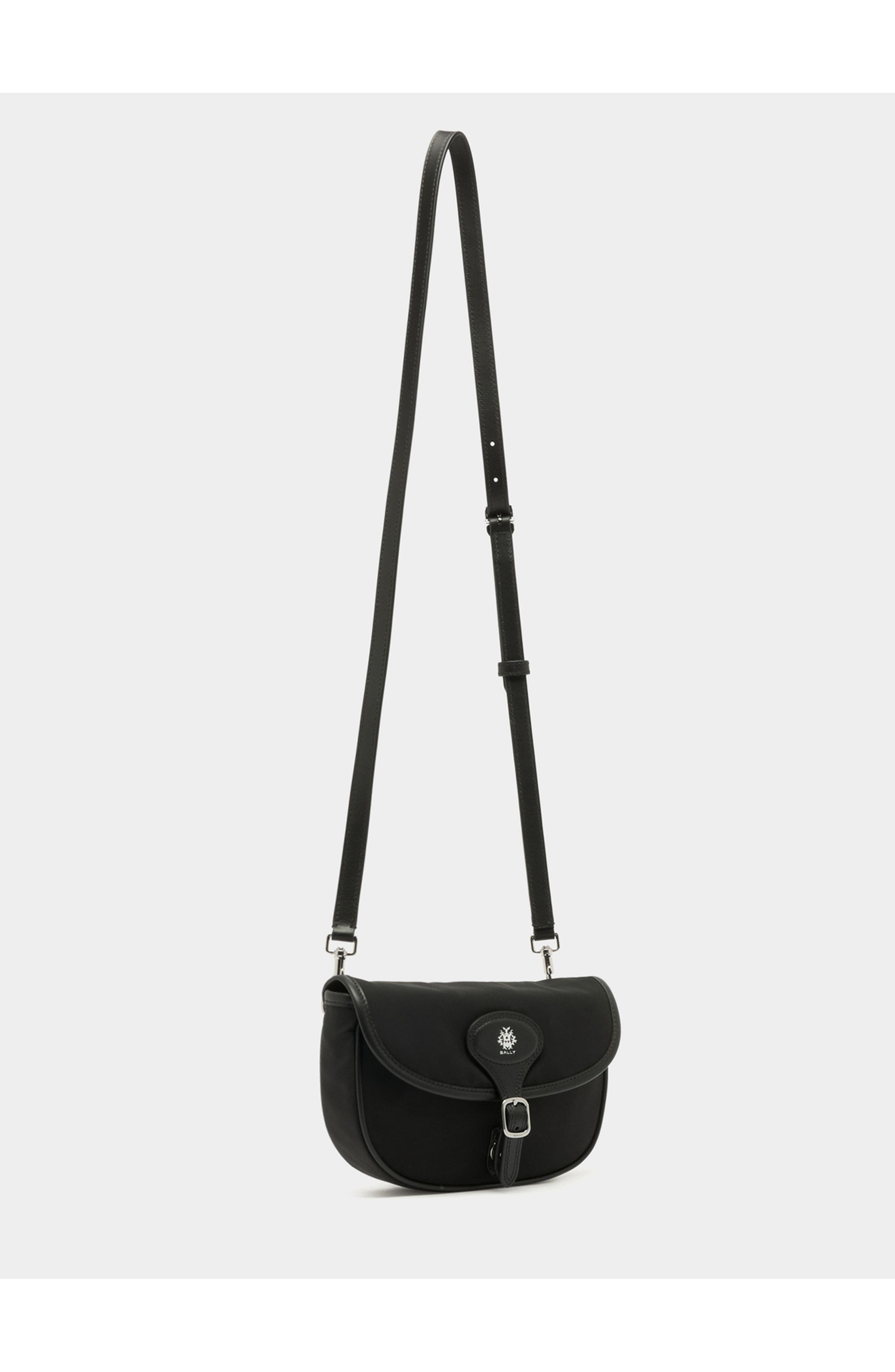 Bally B-Light Crossbody Bag in Nylon and Leather, Alternate, color, 