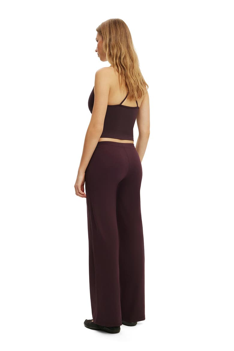 Women's Active Ultra Soft Low Rise Straight Leg Pant, Alternate, color, Italian Plum