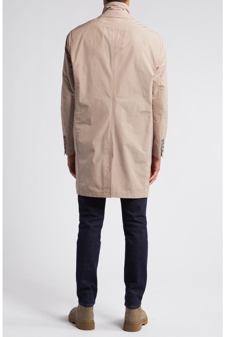 Fox Water Repellent Topcoat, Alternate, color, PUTTY