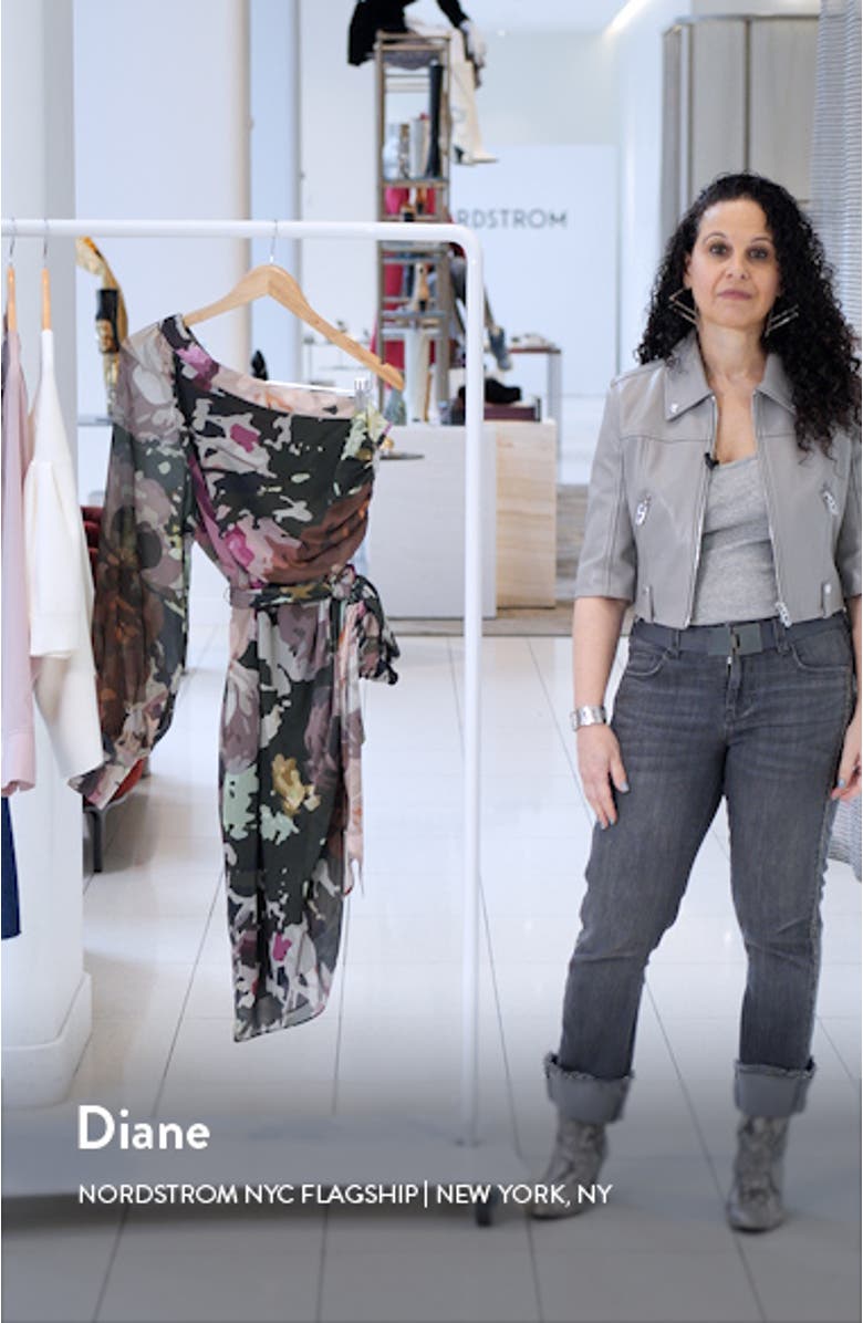 One-Shoulder Asymmetric Hem Dress, sales video thumbnail
