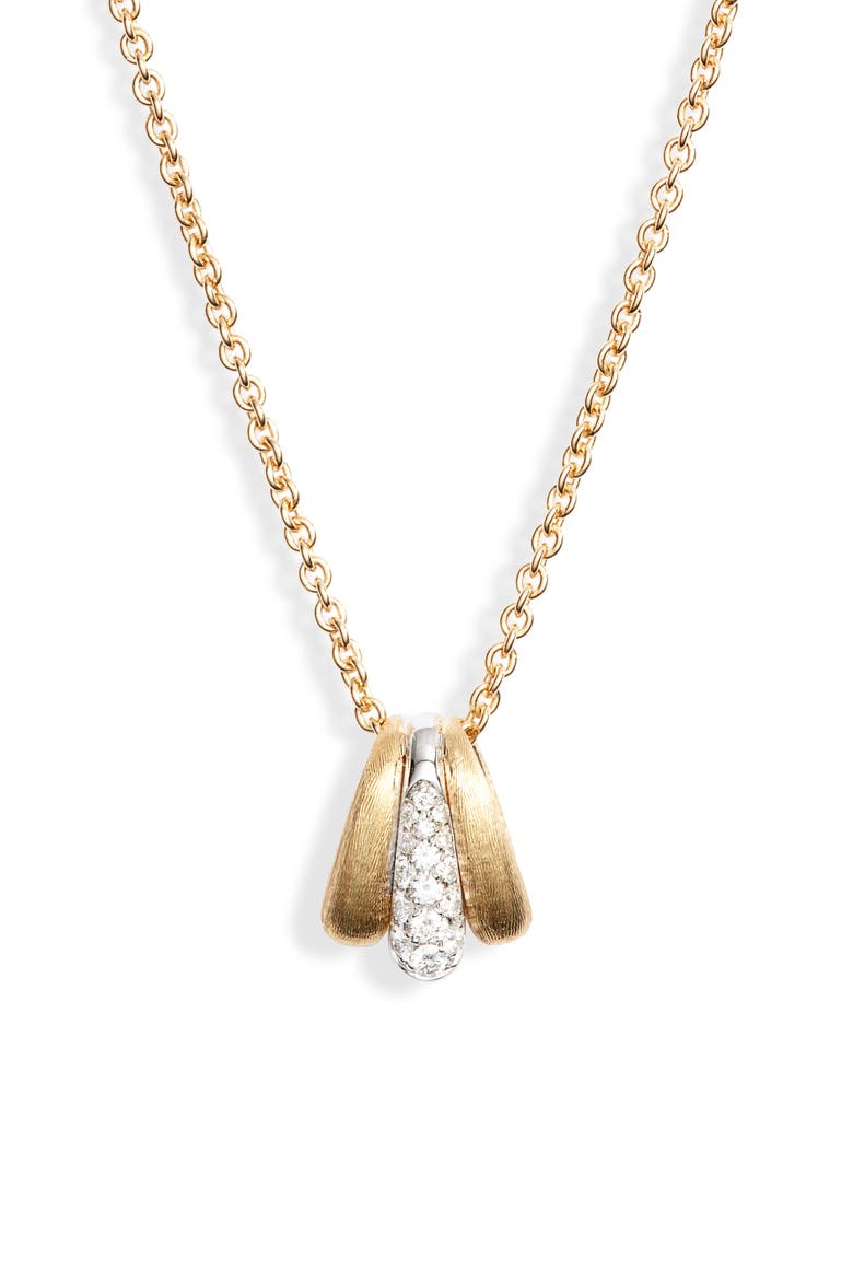Lucia 18K Yellow & White Gold Pendant Necklace, Main, color, YELLOW GOLD/ WHITE GOLD