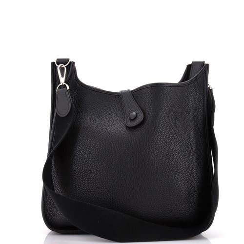 Pre-owned Hermes Hermes Evelyne Bag Gen Ii Clemence Gm In Black