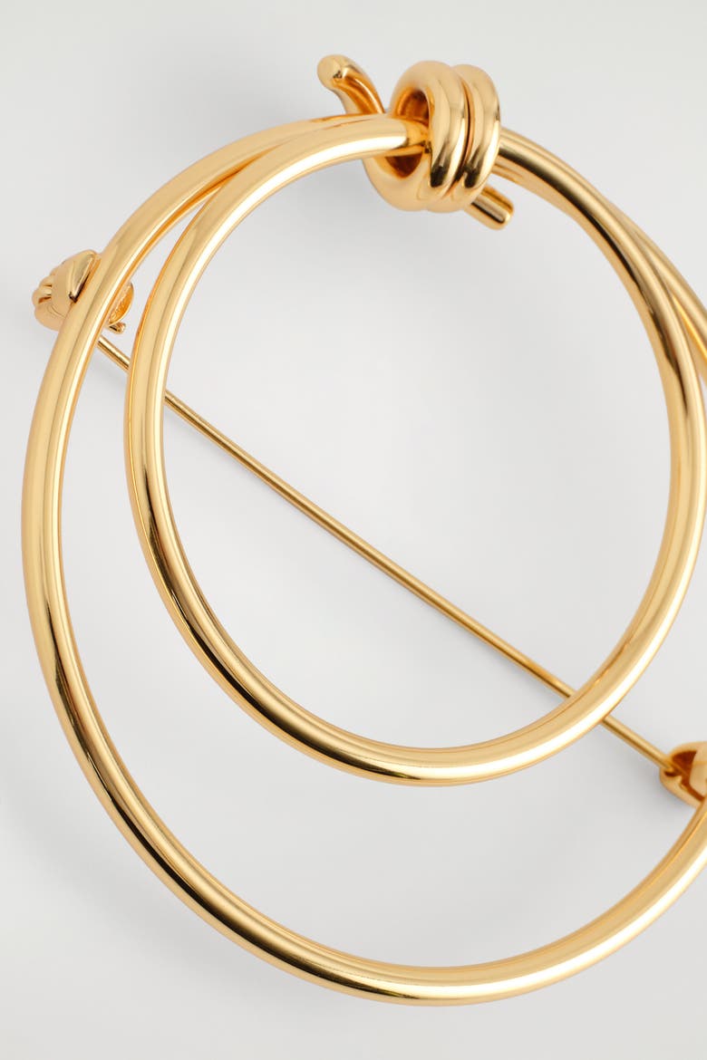 Knotted Brooch, Alternate, color, GOLD
