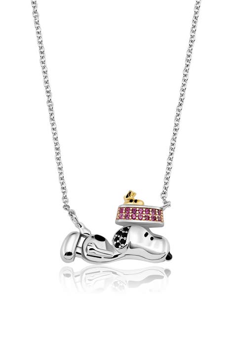 x Peanuts® Snoopy's Dog Dish Pendant Necklace