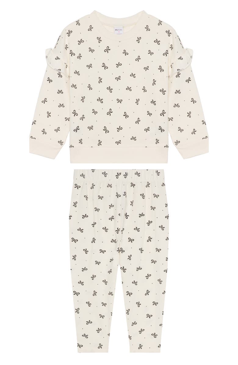 Petit Lem Kids' Print Sweatshirt & Sweatpants Set, Main, color, 