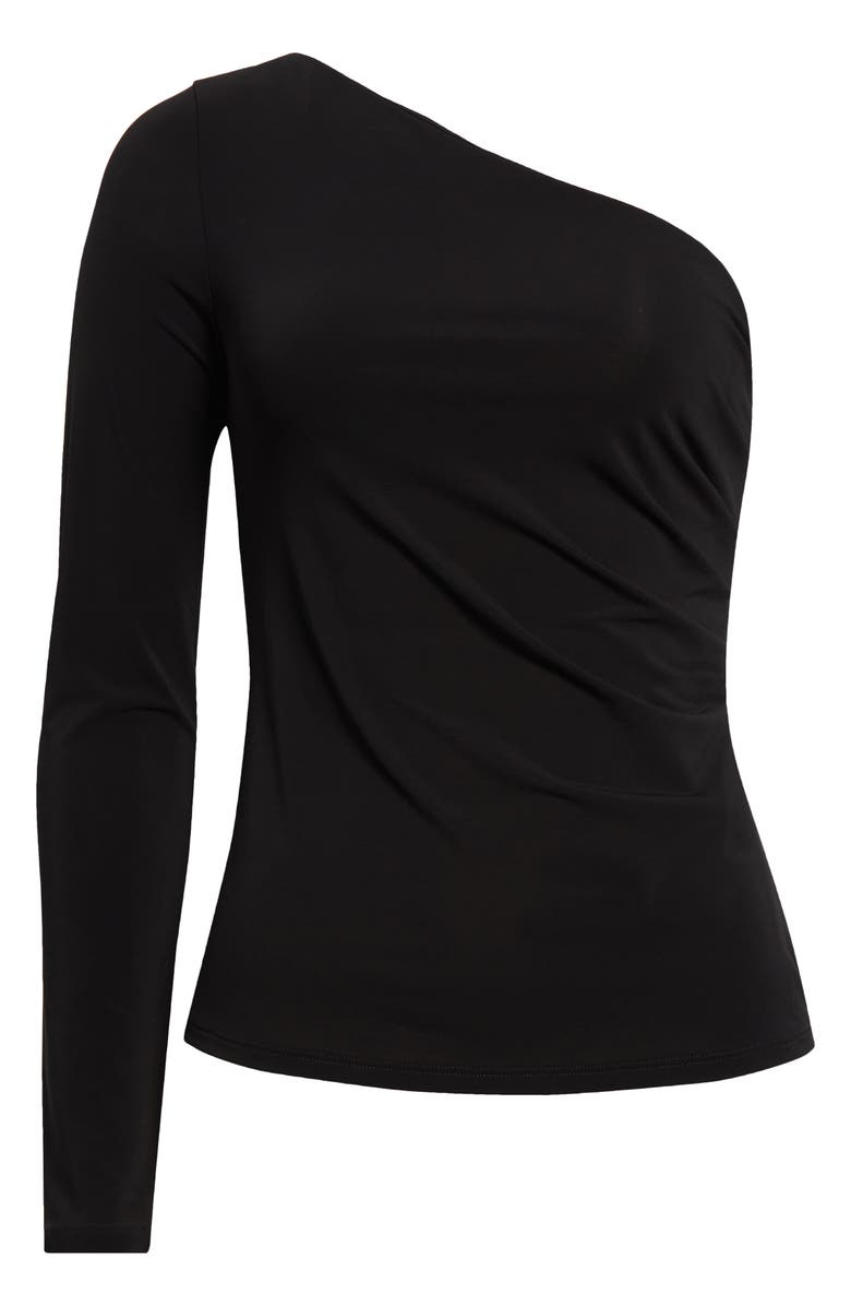 Max Mara Spluga One-Shoulder Jersey Top, Alternate, color, 