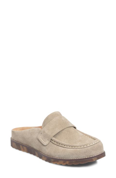 Alicia Leather Flat Mule