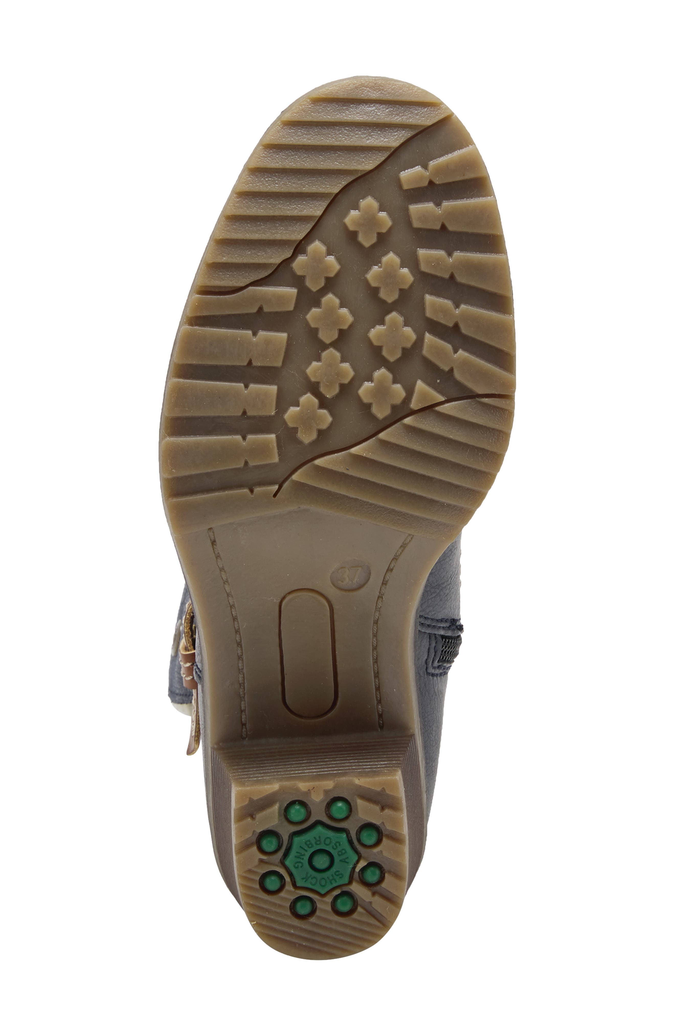 Spring Step Boisa Faux Fur Bootie, Alternate, color, Navy Synthetic