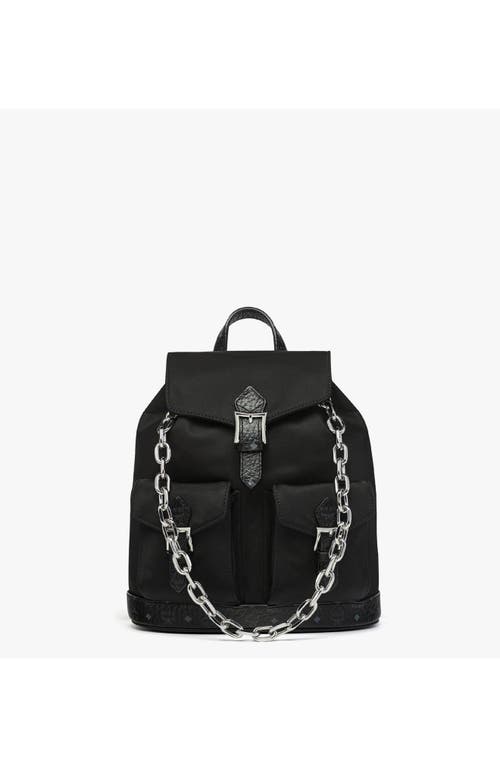 Mcm Mini Aren Drawstring Backpack In Black