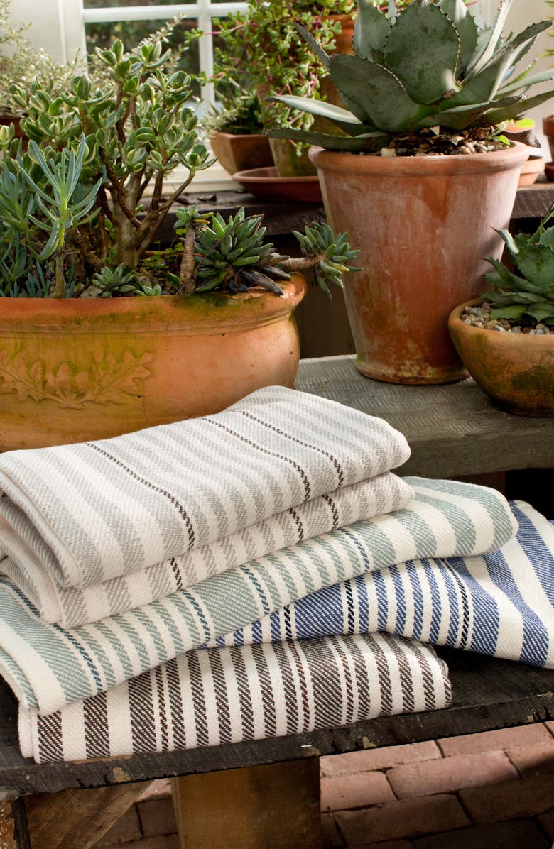 Dash & Albert Rugby Stripe Woven Cotton Throw, Alternate, color,
