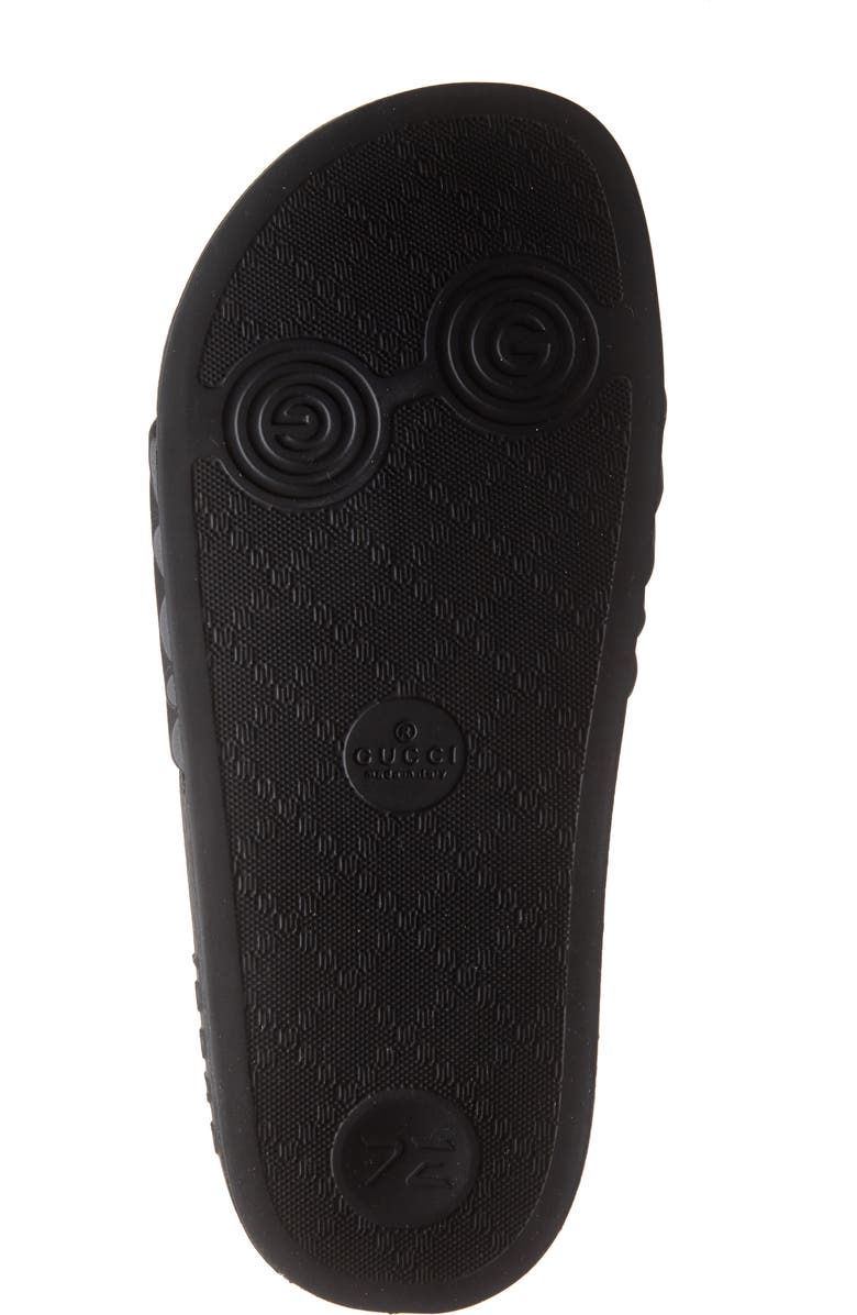 Gucci Pursuit Logo Slide Sandal, Alternate, color,